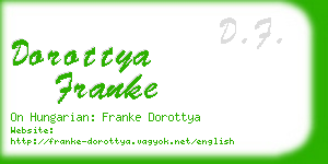 dorottya franke business card